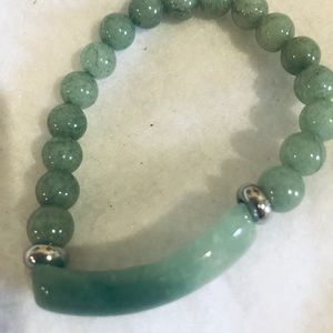 Asian Made Women’s Natural Stone Crystal Onyx Bracelet